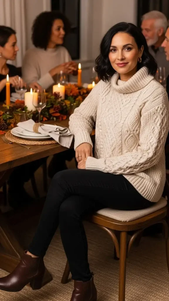 cable-knit-sweater-with-black-jeans
