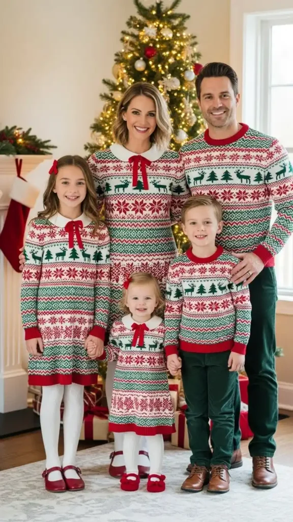 festive-family-matching-christmas-outfits