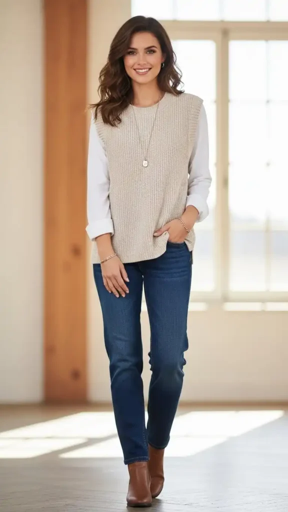 knit-vest-over-long-sleeve-shirt