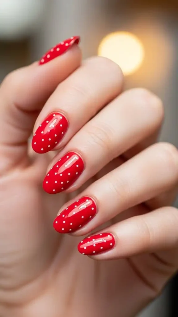 red-and-white-polka-dots