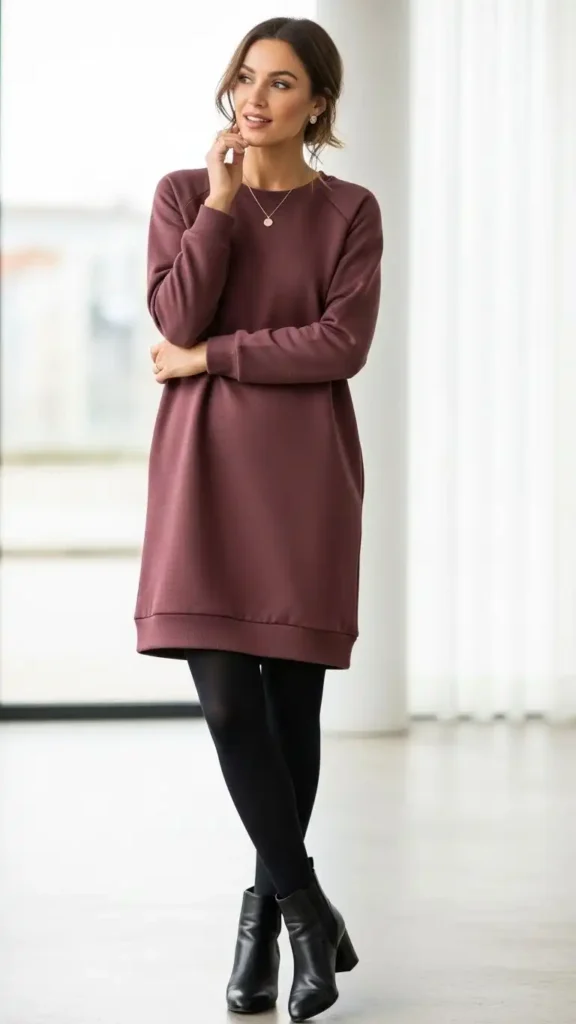 sweatshirt-dress-with-tights