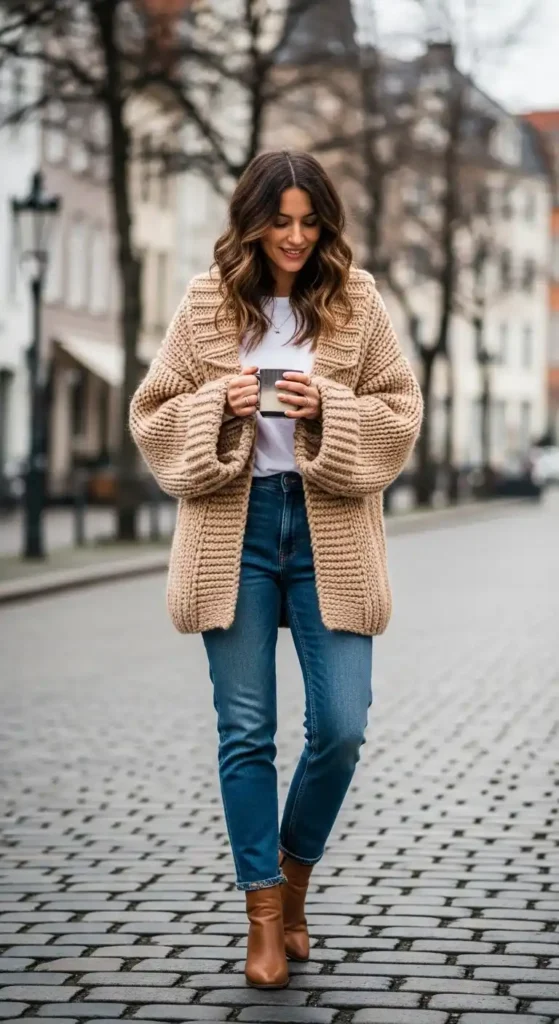 chunky-knit-cardigan-straight-jeans