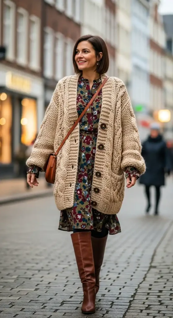 chunky-knit-cardigan-dress