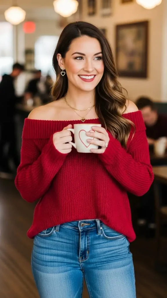 off-shoulder-sweater-with-dark-jeans