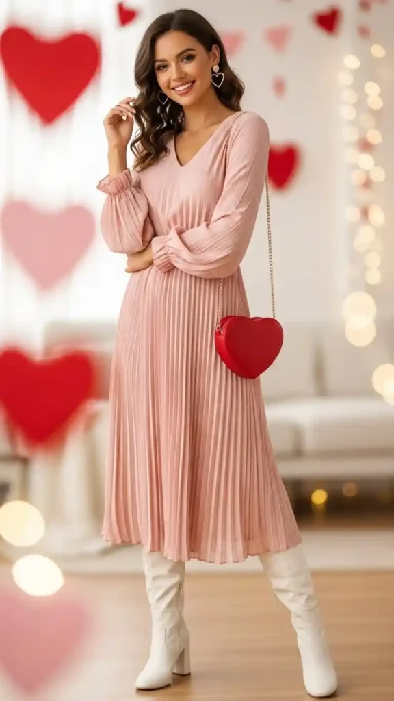 plisse-dress