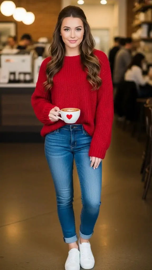red-sweater-with-skinny-jeans