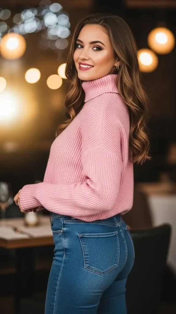 soft-pink-sweater-and-skinny-jeans