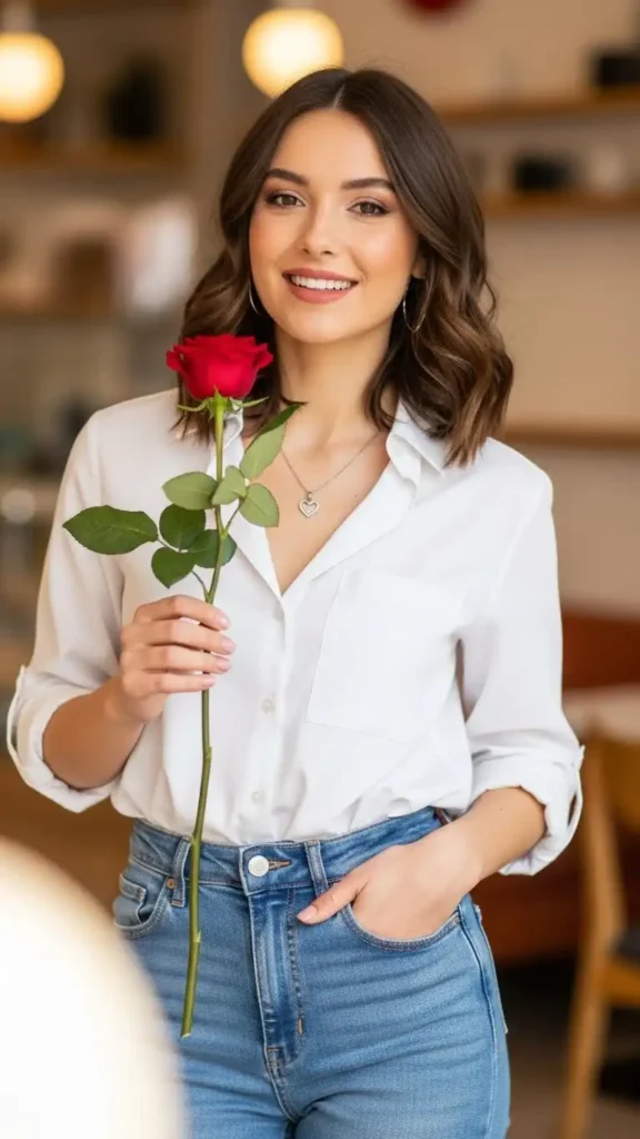 white-button-up-shirt-with-high-waisted-jeans