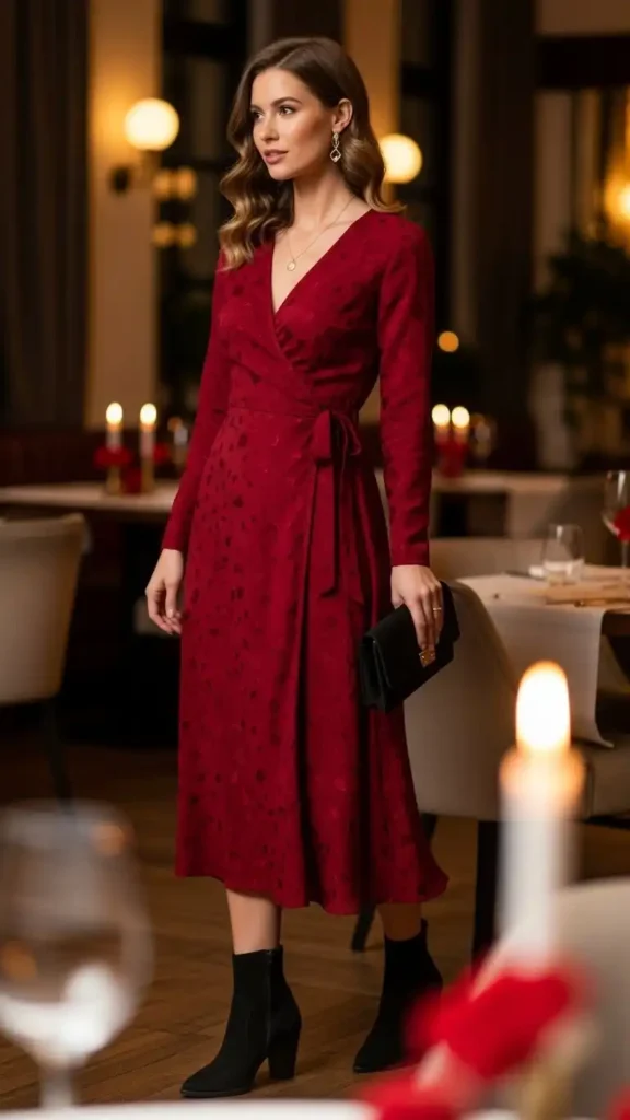 wrap-dress-with-ankle-boots