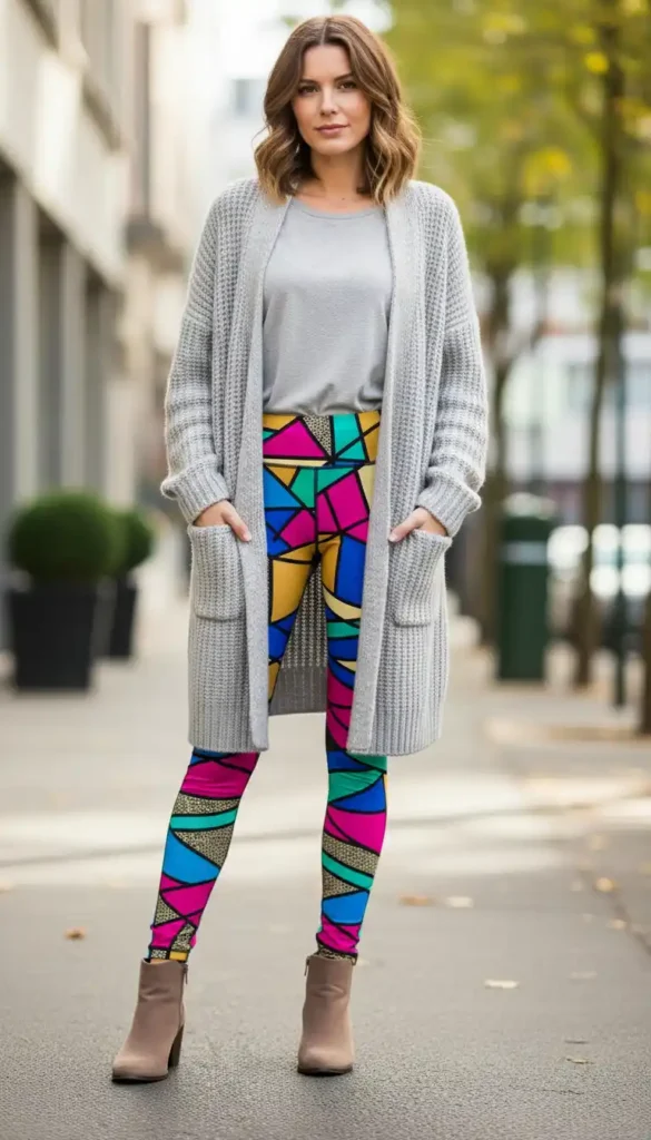 colorful-leggings-neutral-boots