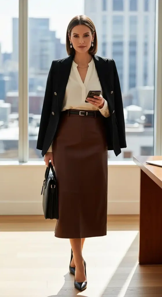 leather-midi-skirt-with-office-basics