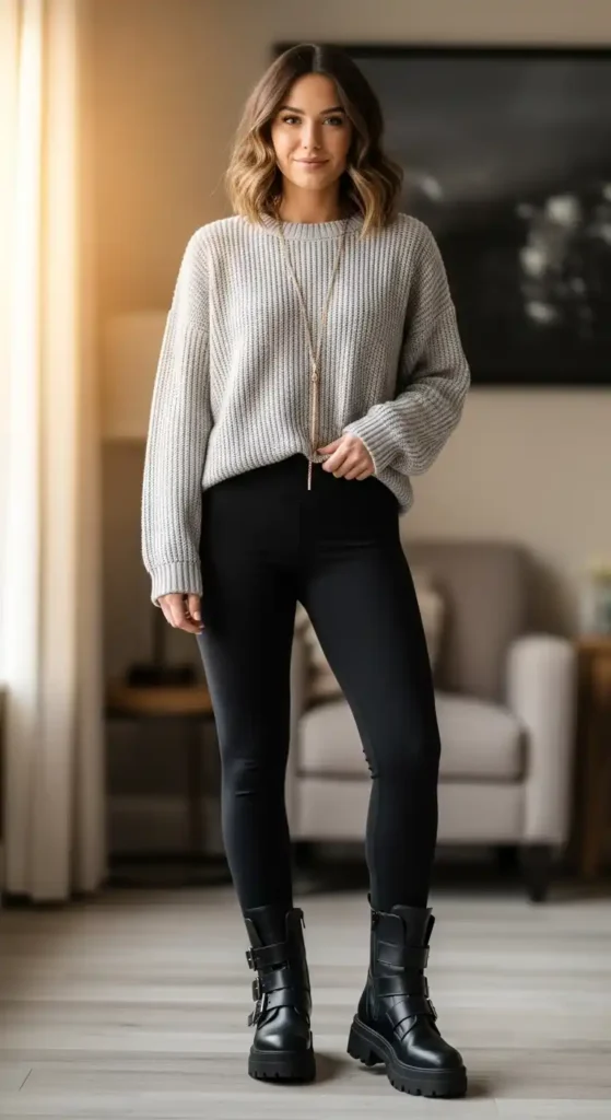 leggings-chunky-ankle-boots