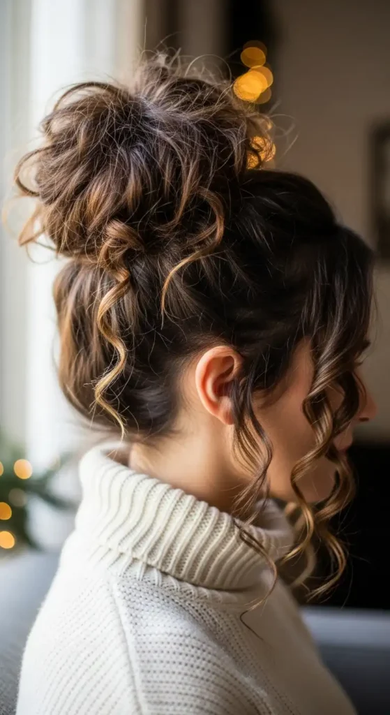 messy-curly-bun