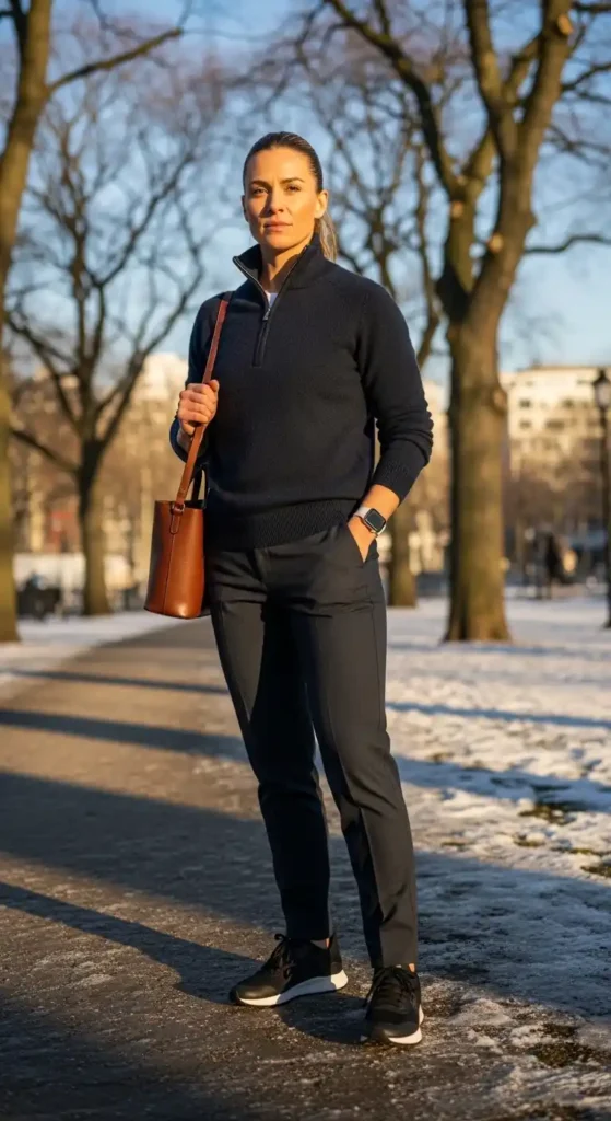 quarter-zip-sweater-with-smart-trousers