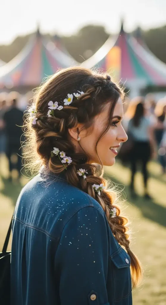 side-swept-loose-braids