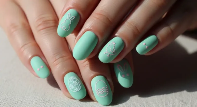 Simple-mint-green-easter-nails-Idea-for-a-Soft-Pastel-Vibe