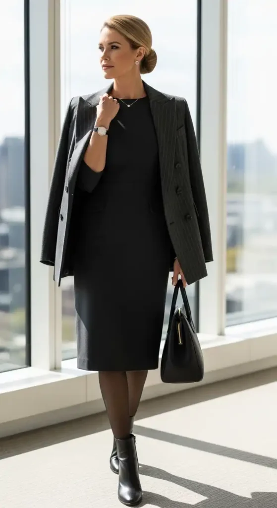 structured-dress-styled-with-a-blazer