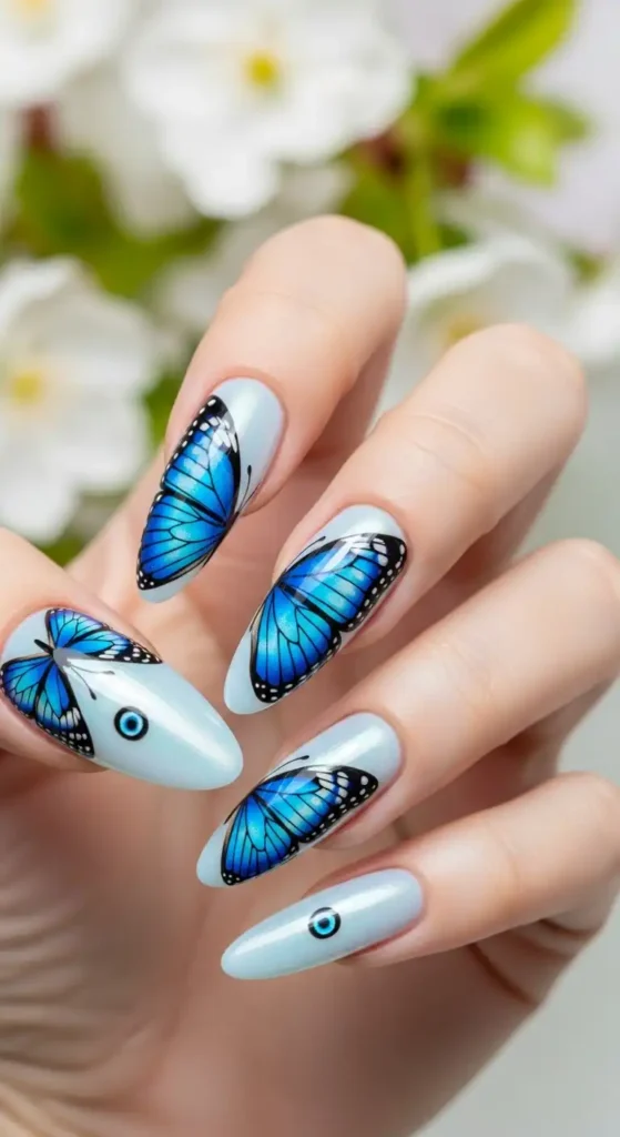 blue-morpho-statement-nail