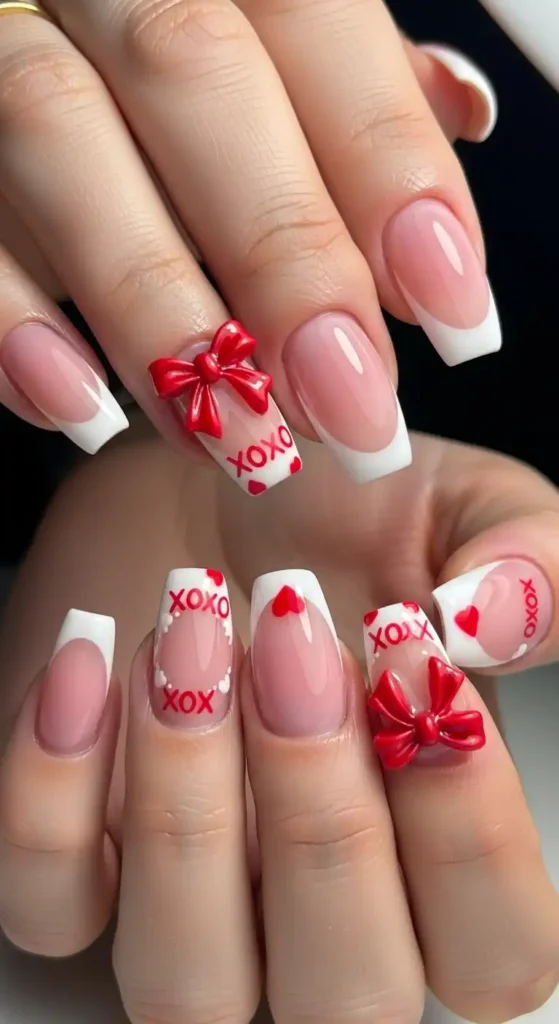 bow-french-tip-nail