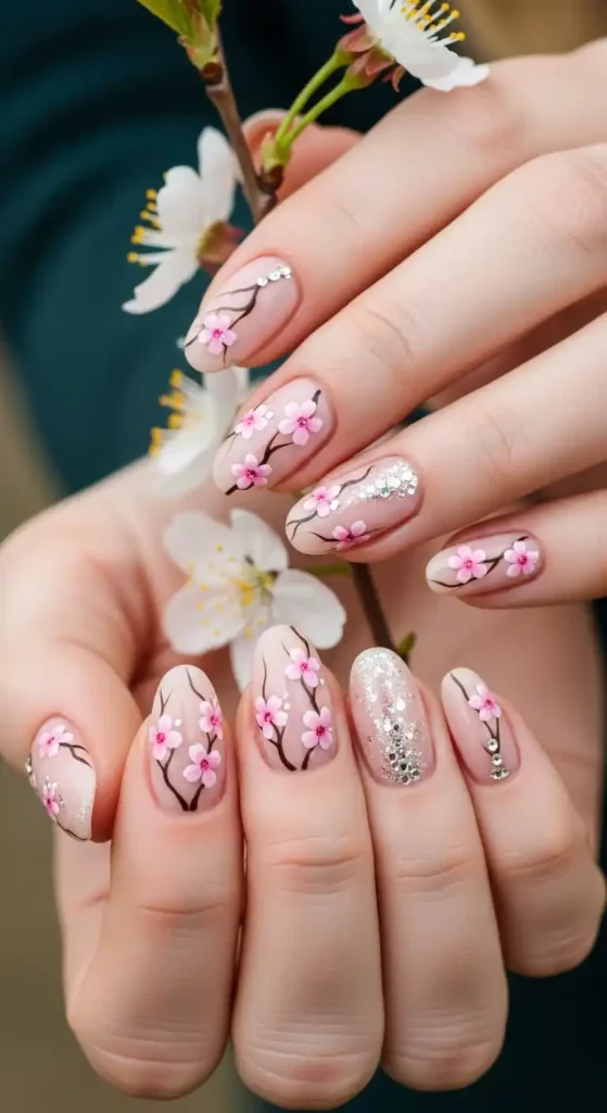 cherry-blossom-nails