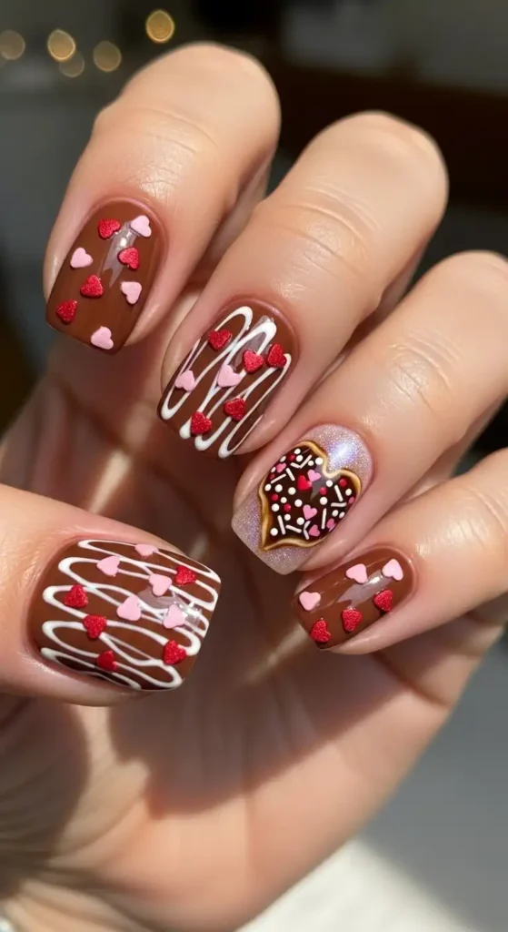chocolate-glazed-donut-nail