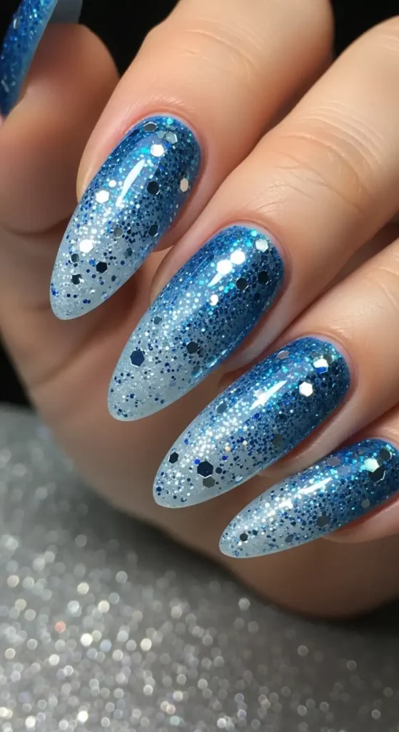 frosty-blue-ombre-glitter-nail-art-inspiration