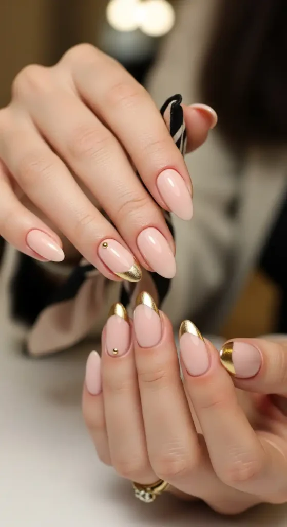 nude-nails-with-subtle-gold-accents