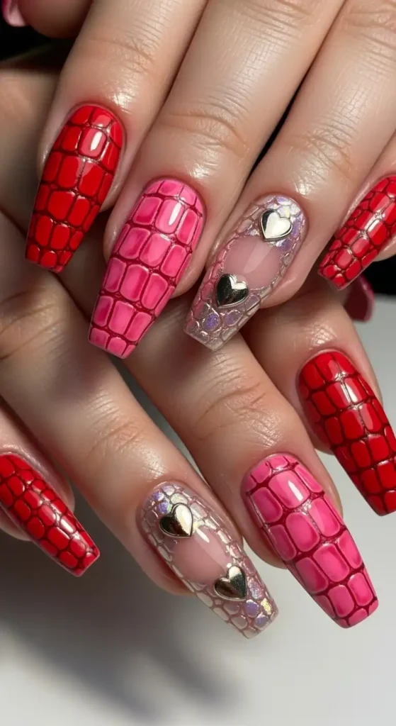 pink-and-red-croc-nail