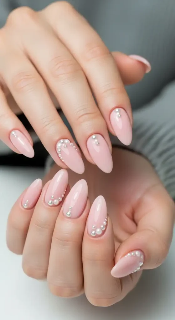 soft-blush-nails-with-pearl-details