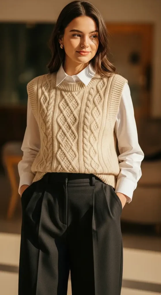 sweater-vest-with-long-sleeve-shirt-and-trousers