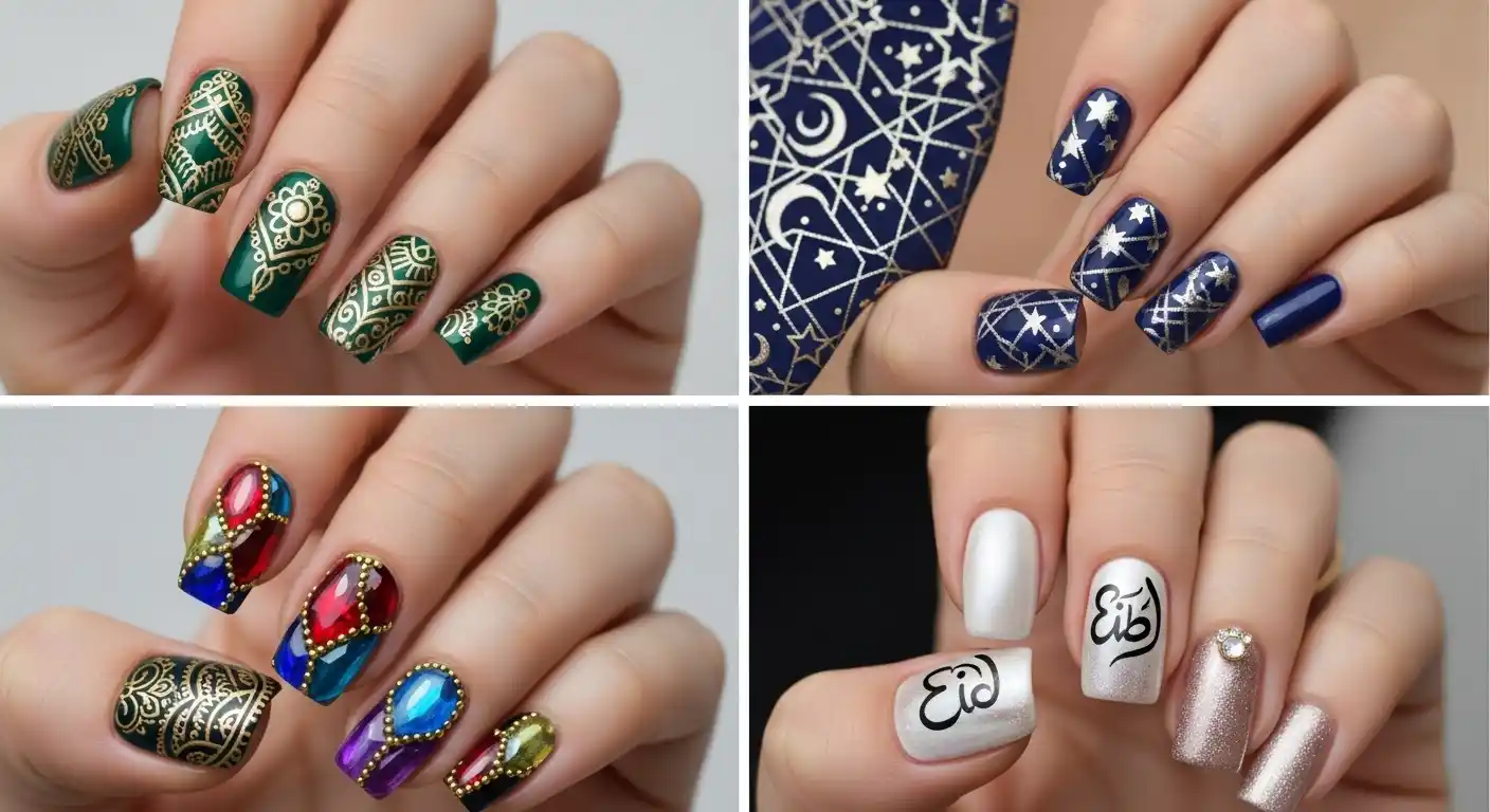 bold-eid-nail-art-idea-for-stylish-festival-manicure