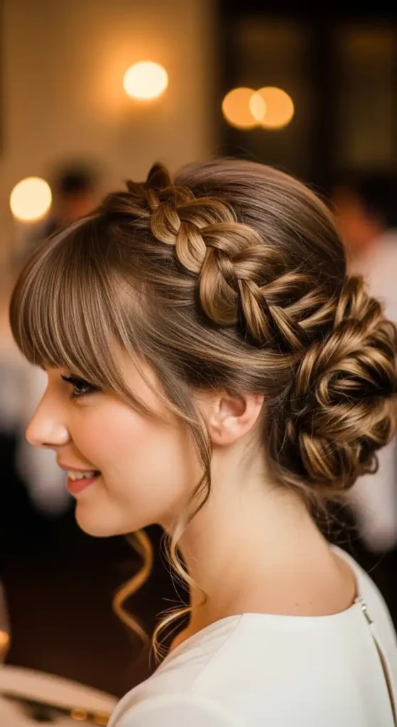 soft-braided-updo-with-wispy-bangs