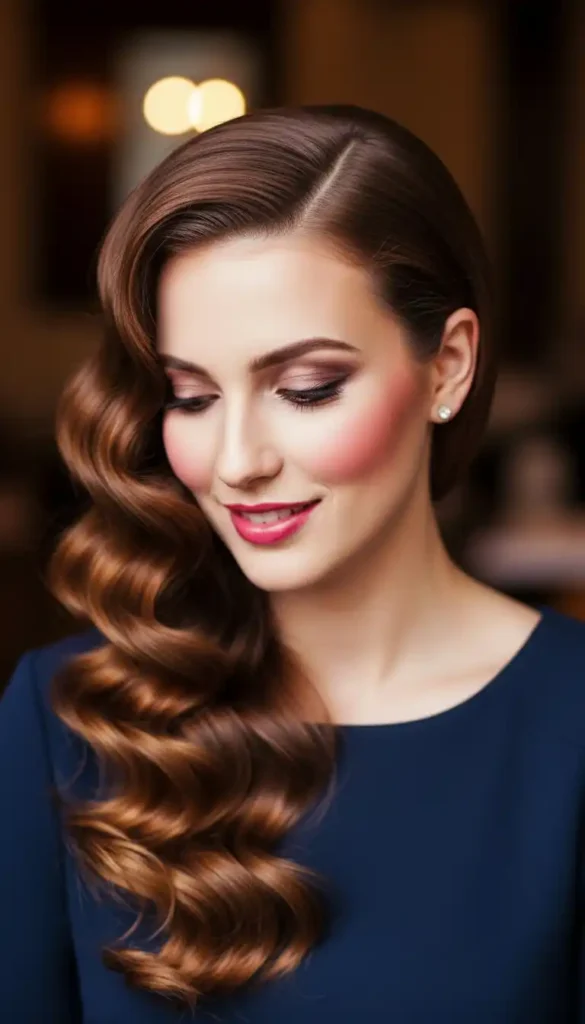 vintage-inspired-glam-finger-waves-and-rosy-hues