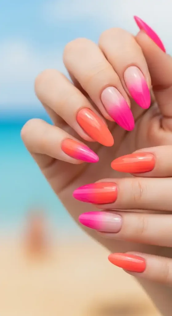 coral-to-hot-pink-ombre
