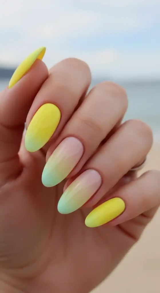 lemon-yellow-to-pastel-yellow-ombre