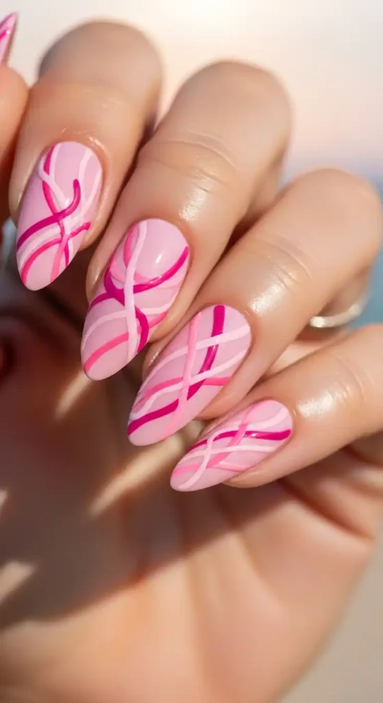 pink-abstract-lines