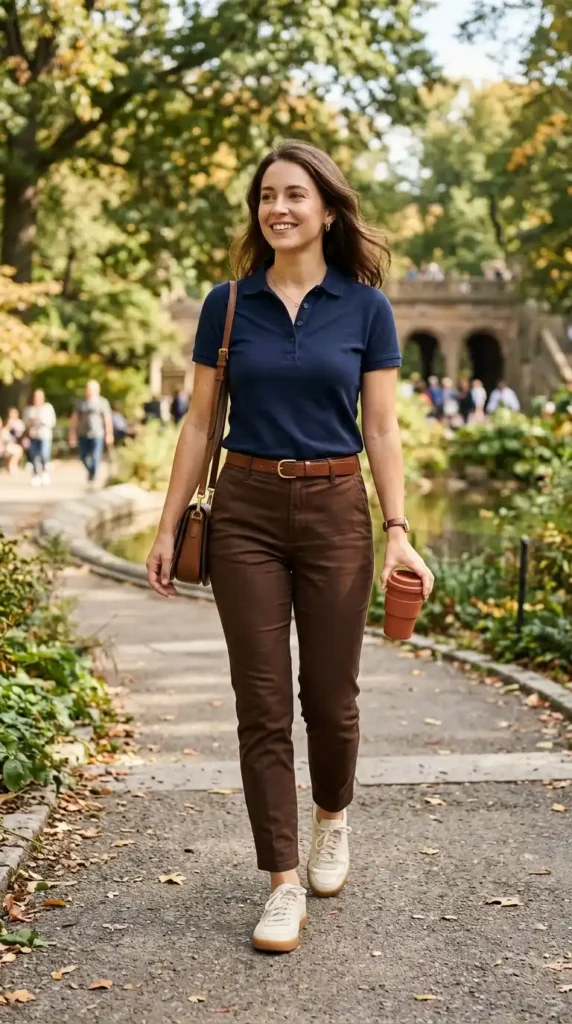 polo-shirt-with-brown-slim-trousers