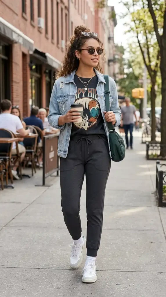 athletic-joggers-with-a-graphic-tee