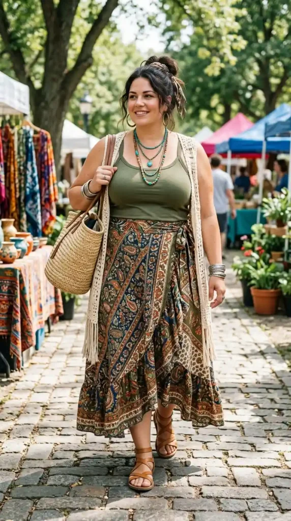 boho-wrap-skirt-with-tank-top
