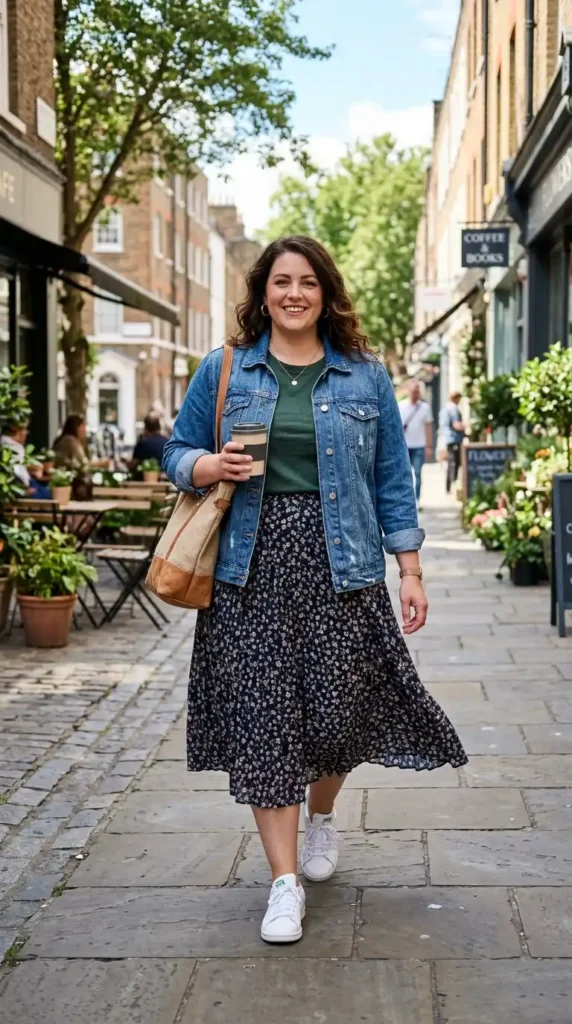 denim-jacket-and-midi-skirt