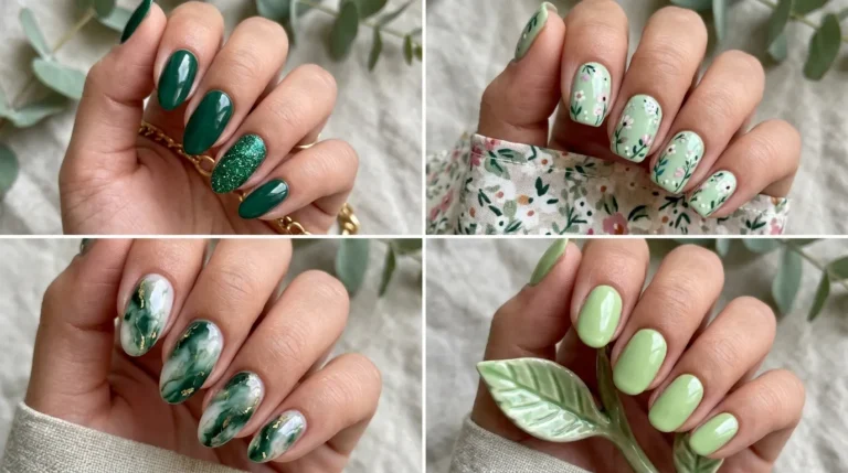 stunning-green-nail-color