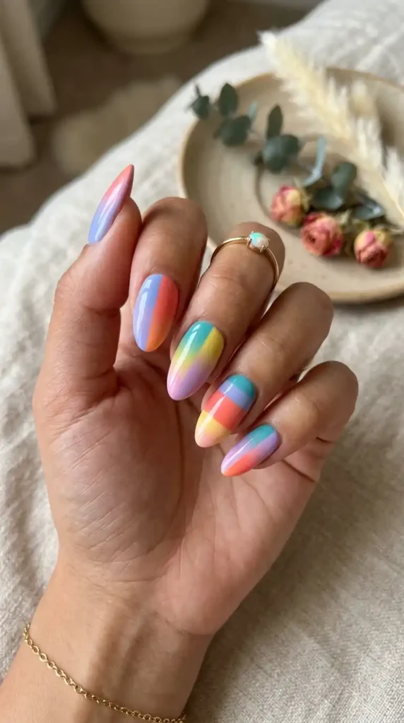 gradient-color-block-nail-art
