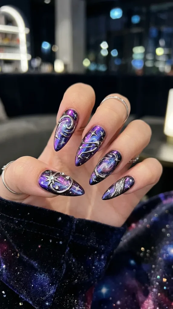 purple-galaxy-chrome-nails