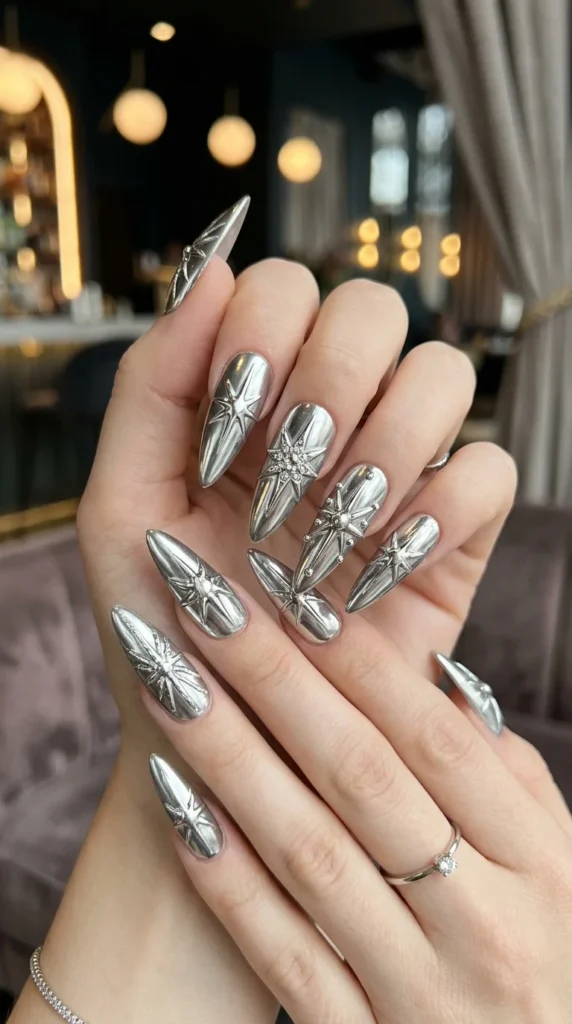 silver-starburst-chrome-nails