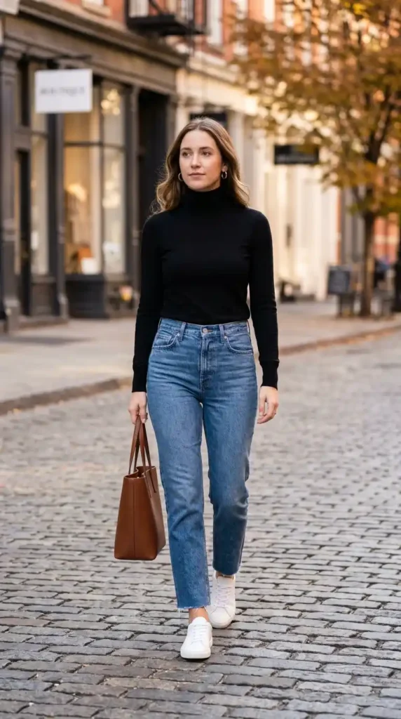 turtleneck-and-straight-leg-jeans